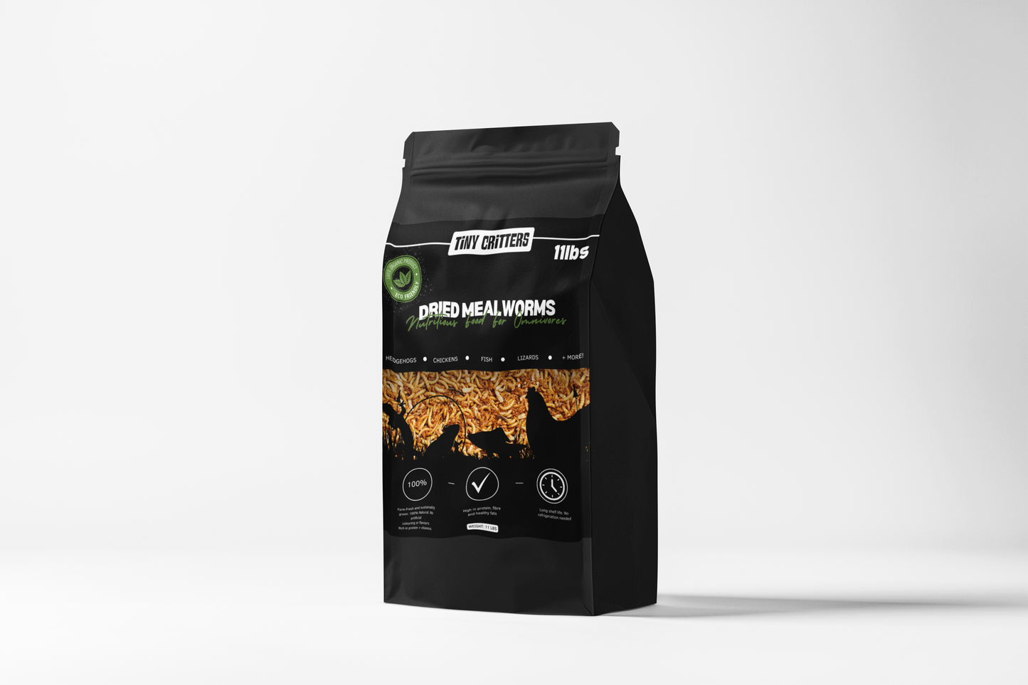 (11 LBS) Tiny Critters Dried Meal Worms